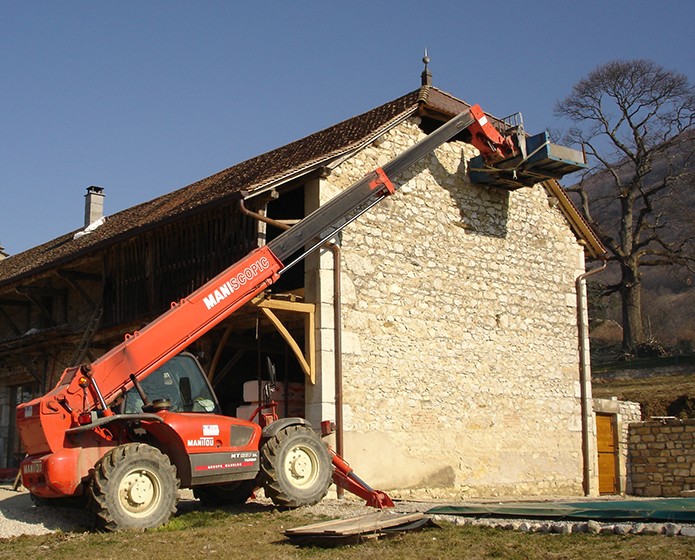 Ouverture de fenêtre avec jambage en pierre - Etape 1