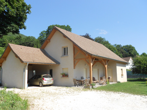 Construction d'une maison neuve dans le Bugey